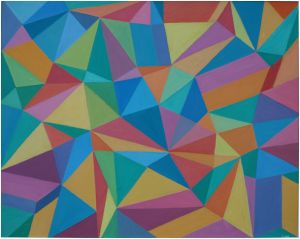 geometrijska kompozicija no 26., 2017., ulje na platnu, 80x100 cm.